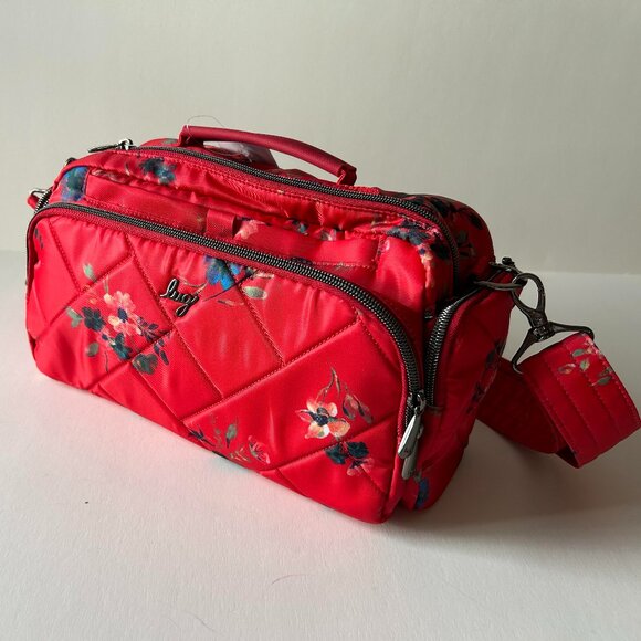 Lug Trolley 2 Crossbody Bag Bouquet Red NWT - Picture 3 of 11